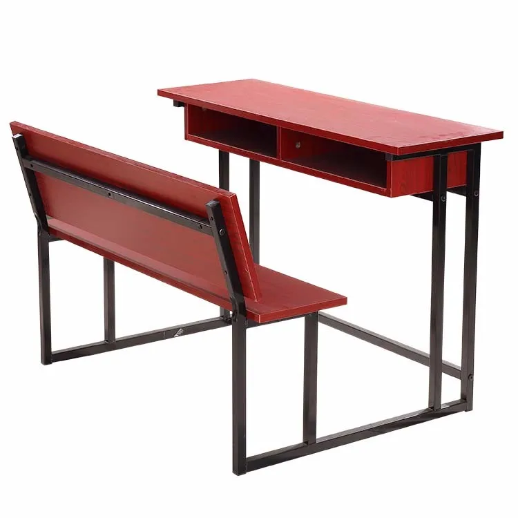Popular Student Study Table Metal School Chair Desk Used School