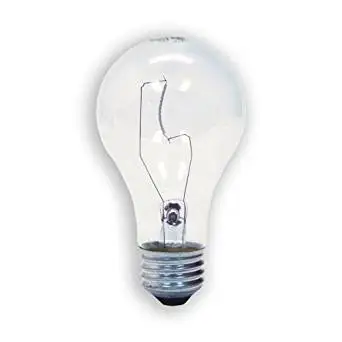 GE Lighting 72529 60-Watt A19 Garage Lighting Door Opener, 2-Pack