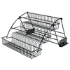 Metal Wire Pull-Down Cabinet Spice Jar Rack 3 Tier Organizer Holder Storage 13.0 x 4.0 x 13.625inch Free Space