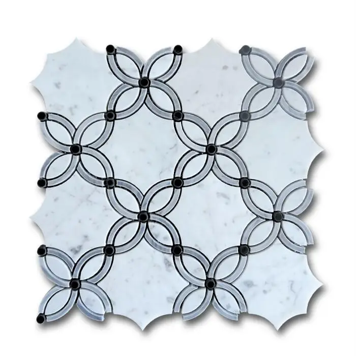Waterjet Pattern Marble Tiles Floor Design price in India