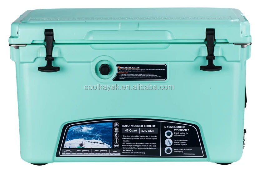 45 Quart Ice Chest Coolers Box With Militarygrade Nylon Rope Handles