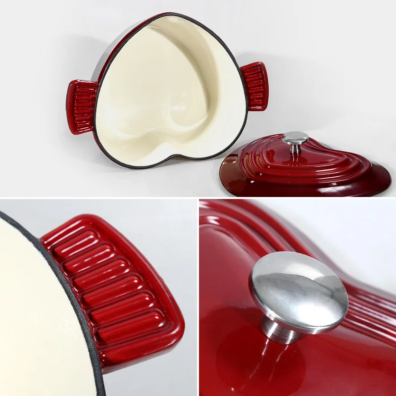 Cast Iron Enamel Heart Shaped Pink Dutch Oven Buy Pink Dutch Oven