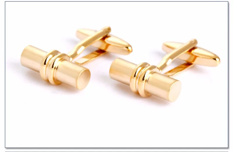 Luxury 24k Solid Gold Cufflinks Cylinder Mens Shirt Cufflinks Buy