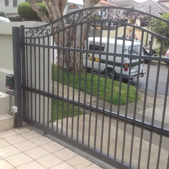 Wrought Iron Driveway Automatic Sliding Gate - Buy Sliding Iron Main ...