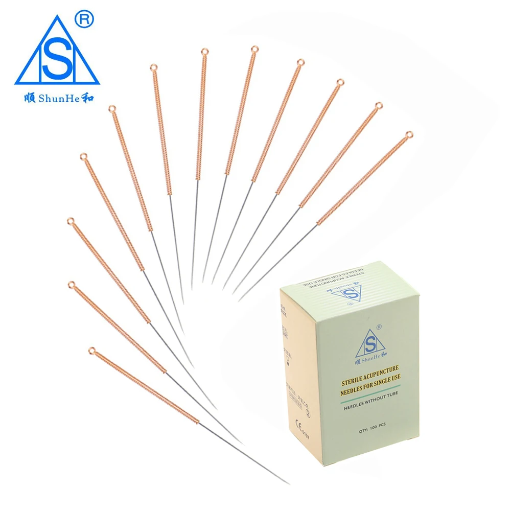 Shunhe Copper Acupuncture Needles Without Tube Chinese Acupuncture