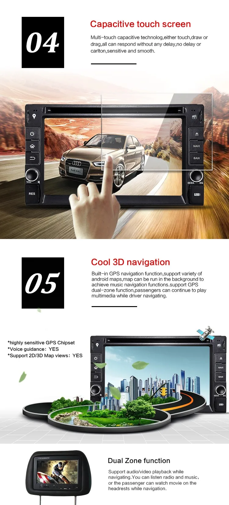 Shenzhen Factory Oem Car Entertainment System For Android Car