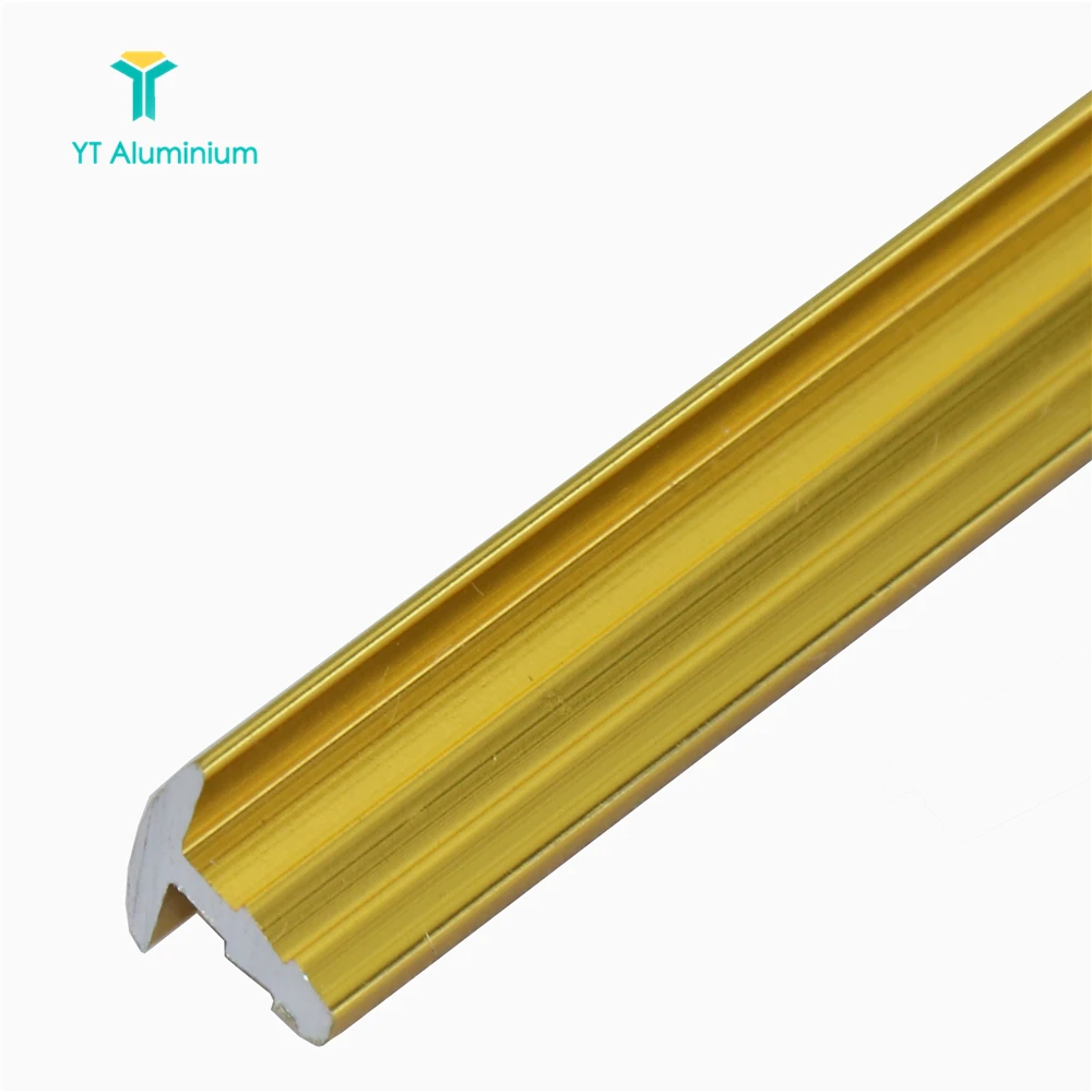 Smooth Aluminium Tile Edge Trim Protection Metal Edging Strip T Shape