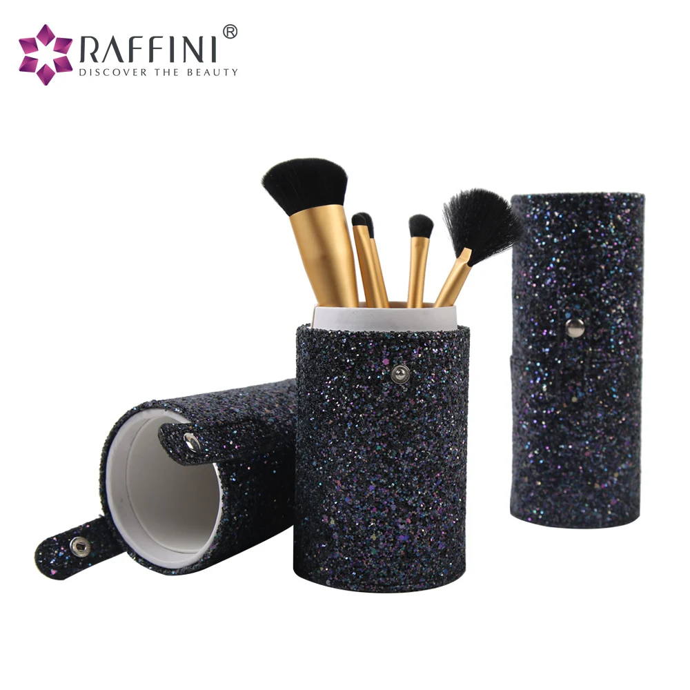 cylinder makeup brush case