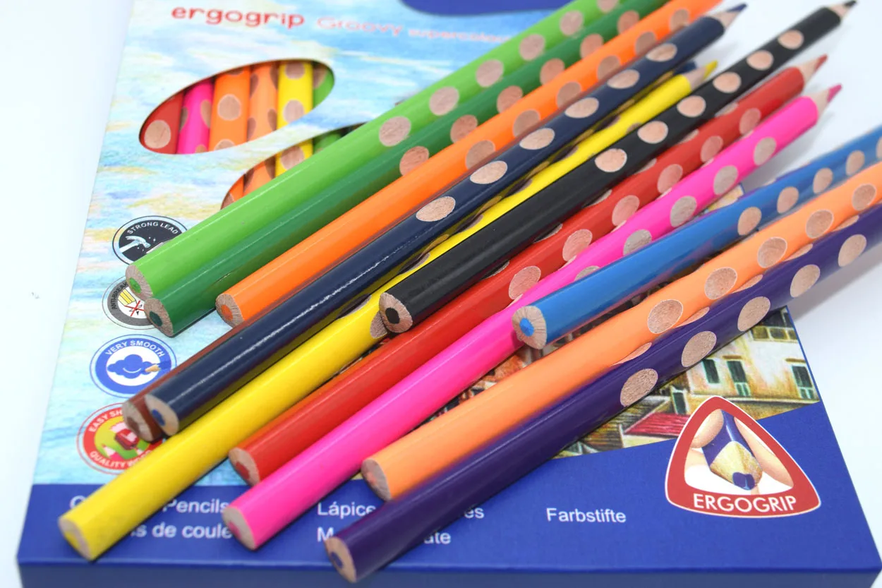 Custom Printed Wooden Art 12 Colored Pencils Buy High Quality 12 