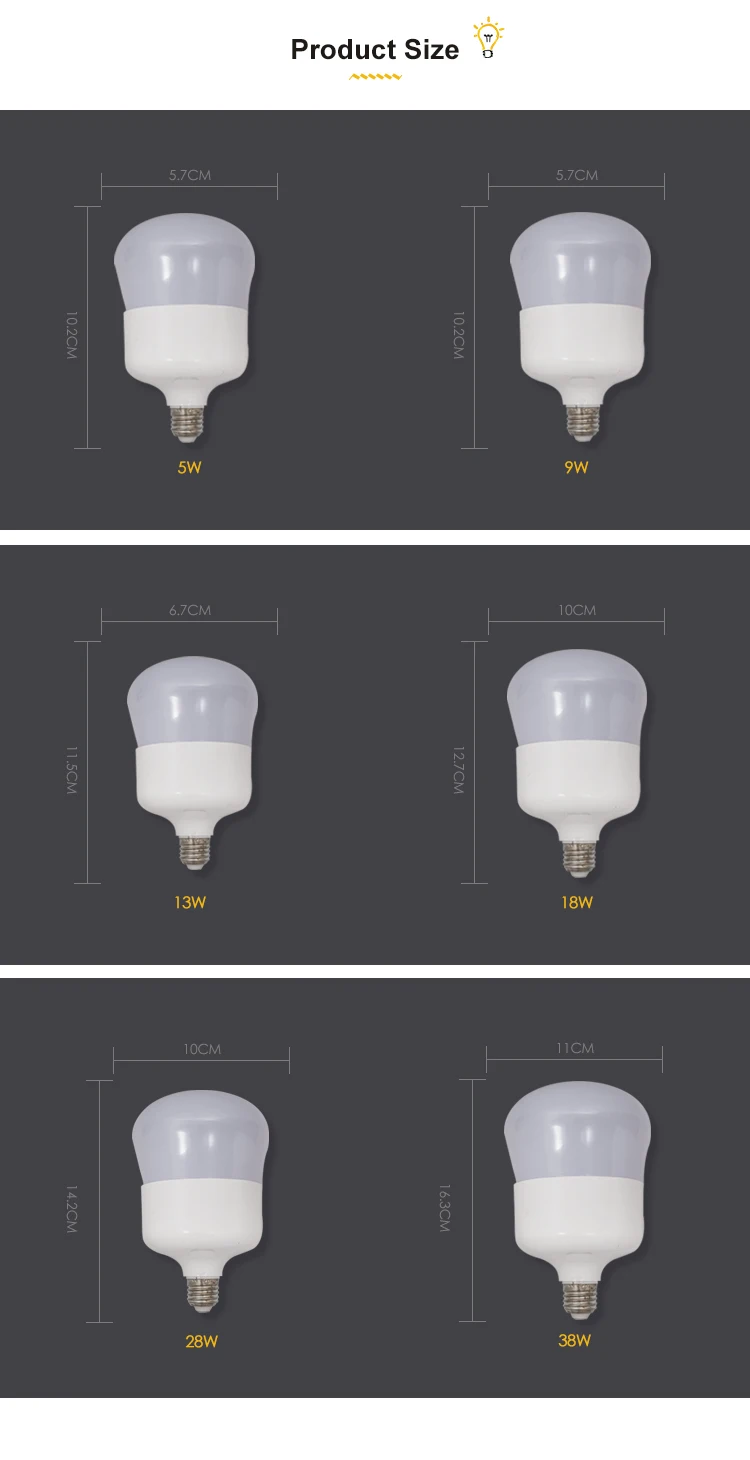 Factory price energy saving led bulb light 13W