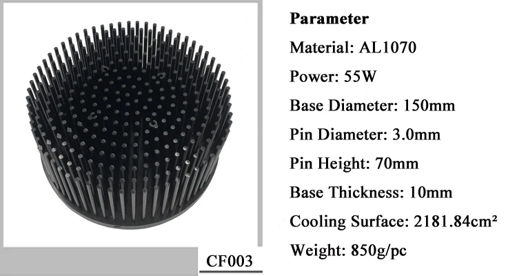 Sunflower Aluminum Passive Heat Sink for Led COB VERO29 CXB3590 CLU048