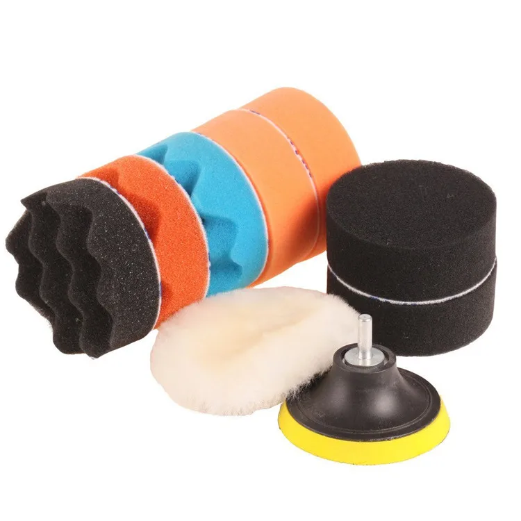 Car Polishing Wave Foam Polishing Pads Buffing And Polishing Pad Kit 