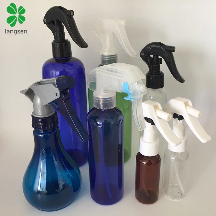 Empty plastic trigger spray bottles