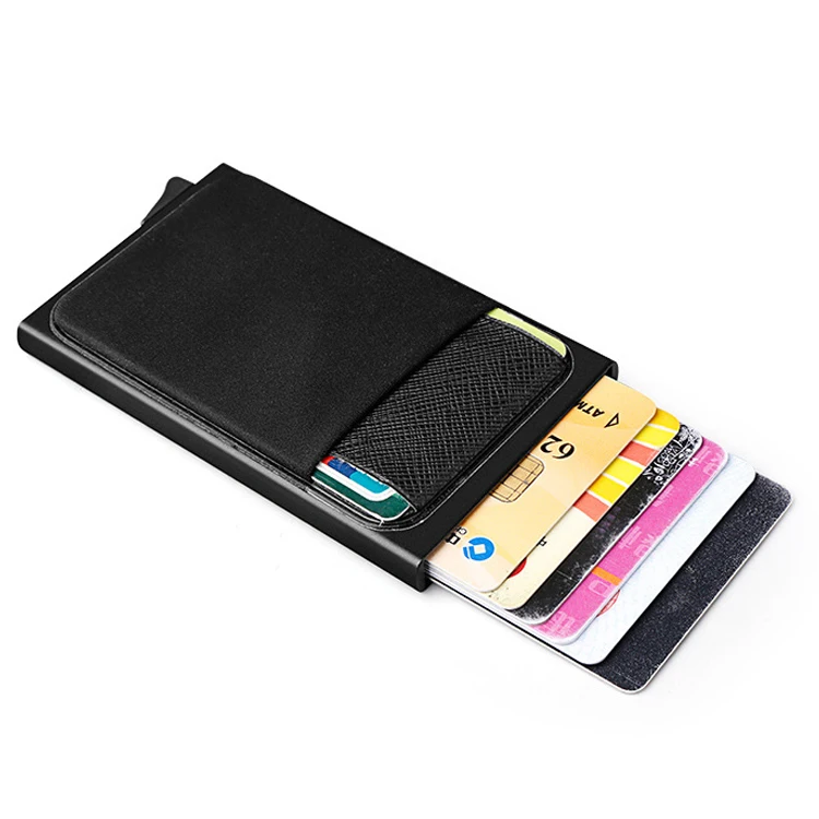 Pop Up Aluminum Credit Card Holders Business Rfid Blocking With ...