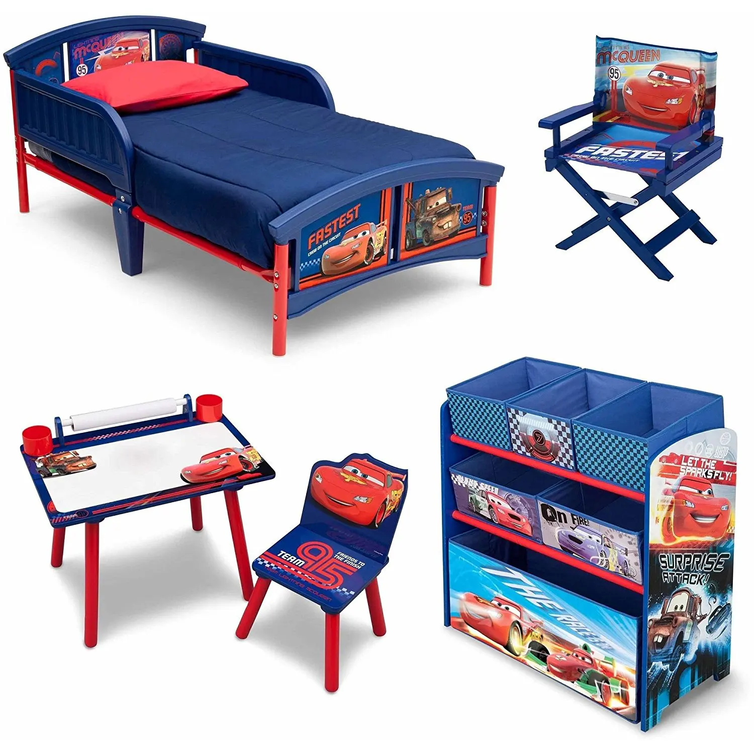 Buy New 5 Set Room In A Box Toddler Bed With Safety Rails