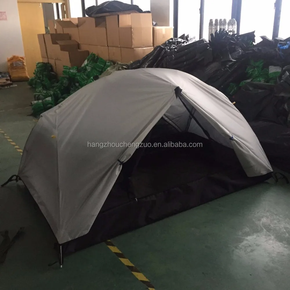 High-end Ultralight Aviation Aluminum Pole Double Layers 2-3 Person Waterproof Backpacking Tent, TXZ-015B Ripstop Camping Tent