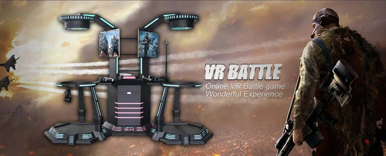 Outdoor Virtual Reality walker simulator 9d cinema game machine VR simulator shooting game