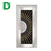 entry door design stainless steel frame glass door with good price