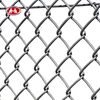 wholesale high quality square post hot dipped galvanized used security chain link wire mesh fence for sale factory (from china)