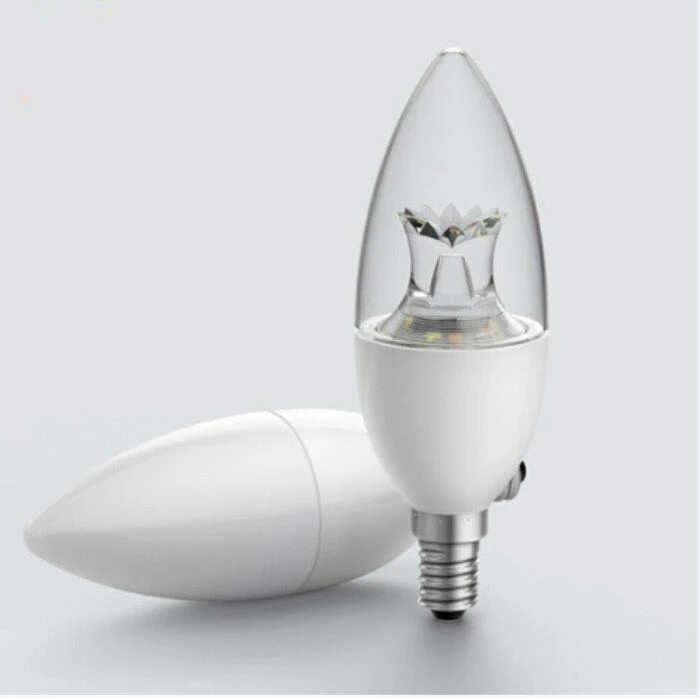 WiFi E14 Smart Light Bulbs, A19/60 WiFi Smart Light Bulb, Compatible with Alexa and Google Home, 60W Equivalent 900LM Multicolor