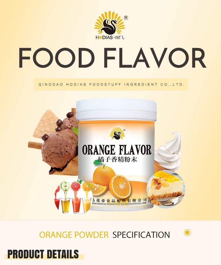 Halal Factory Sales Orange Flavor Powder,Bakery,Ice Cream Flavor Powder