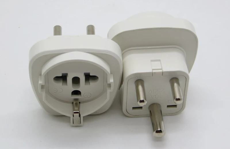 Eu 4.8mm 2pins Plug Socket To South Africa Plug Adapter Universal