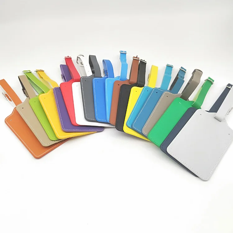 pu leather luggage tag