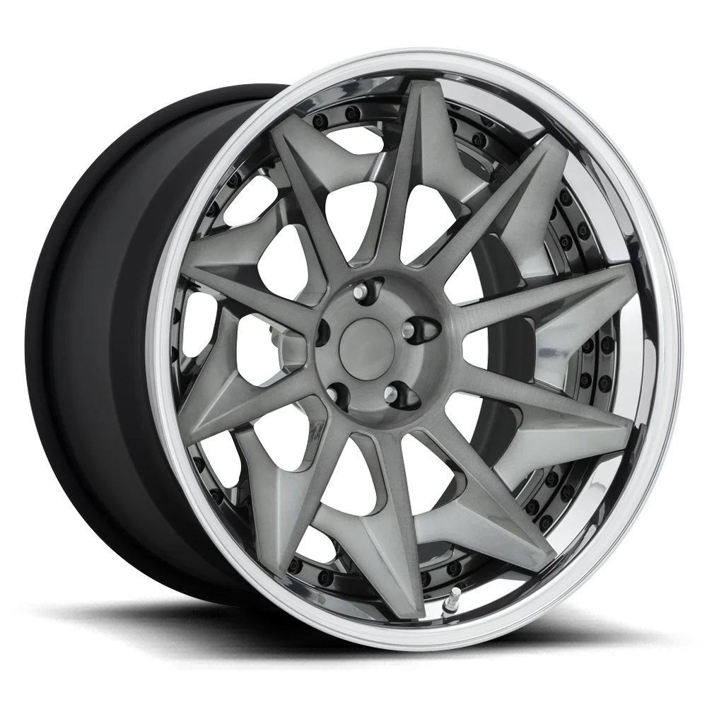 Hot Brushed 17 Inch Car Wheel Rims,Customized 1 Piece 2 Piece Alloy Wheels With Jwl Via