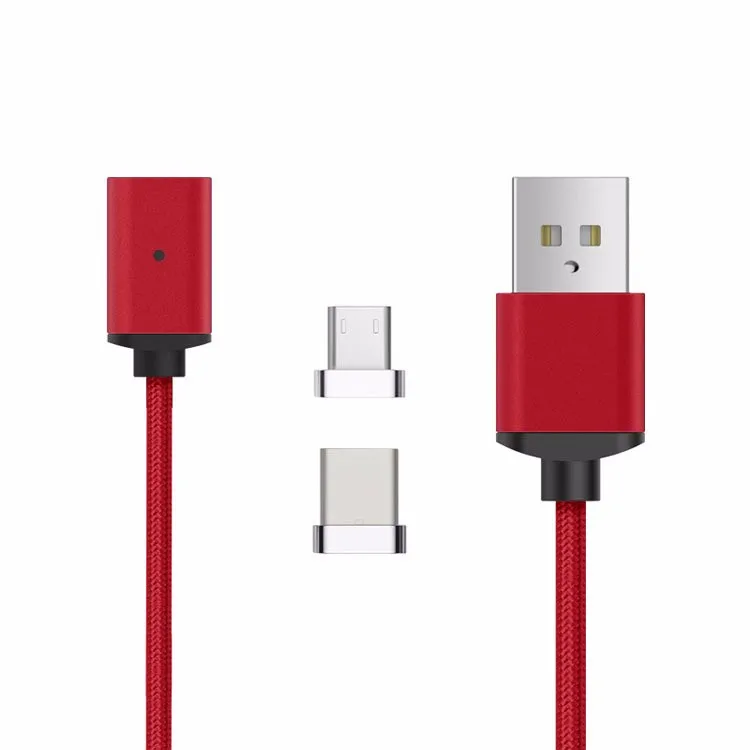 High Quality 3in1 Nylon Braided Usb C Strong Magnetic Charging Cable With Led light For Samsung /type-c /6s 7plus - ANKUX.COM