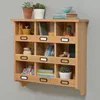 Hot sale simple wall mounted commercia solid wood wall unit