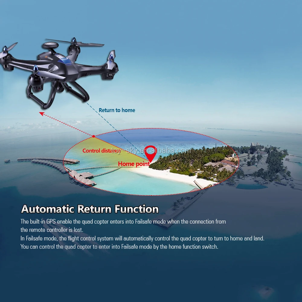 photo of a long distance drone with hd camera