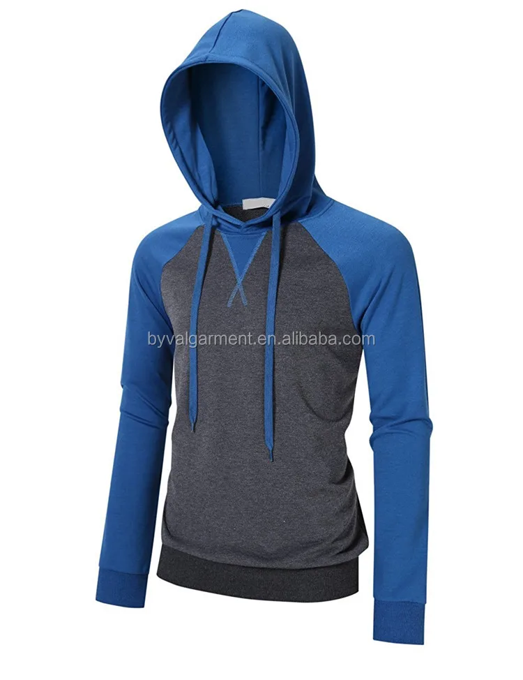 zip up contrast color drawstring hoodie