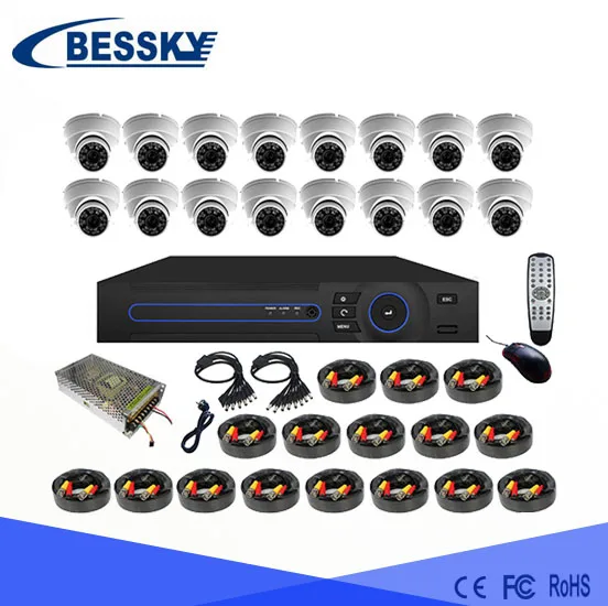 H.264 Dvr Combo Cctv System Camera Kit 16 Channel 1080 Ahd Cctv System