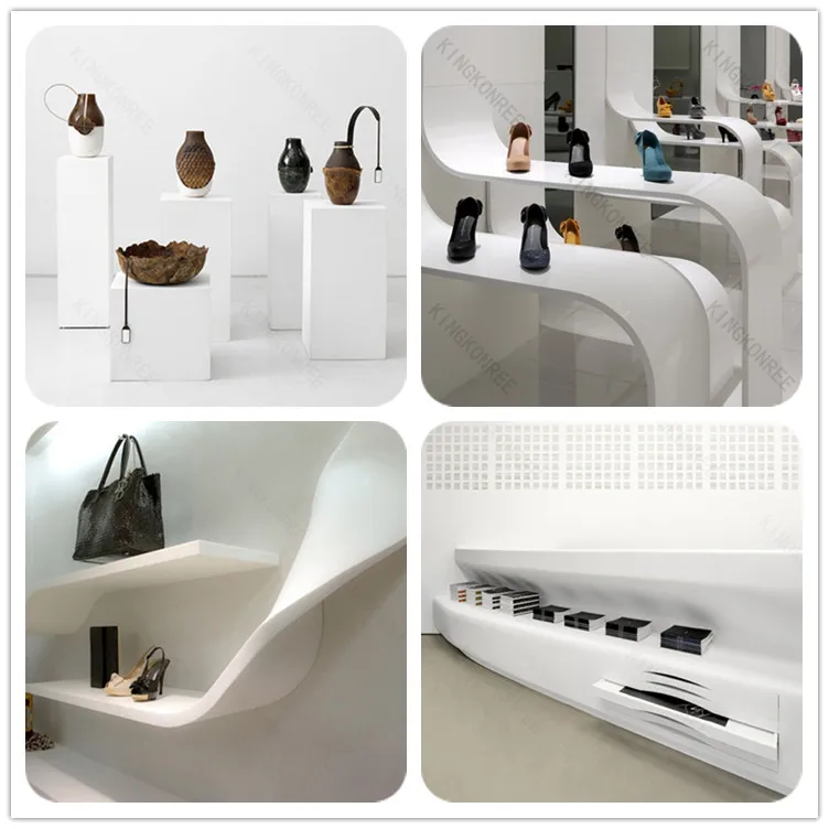 Modern Curved Showroom Display Shelf Buy Modern Curved Wall Shelf