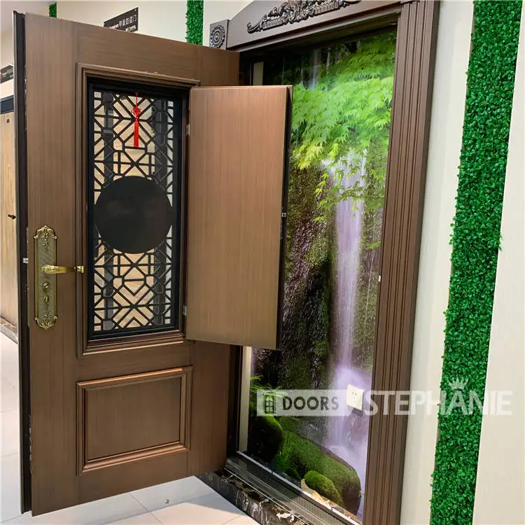 stephanie security door steel iron front main entrance door for villa