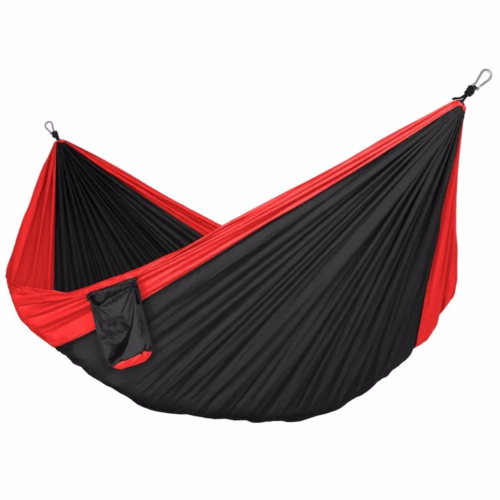 Lightweight Parachute Hammock Camping Chair 210t Nylon Color Blocking