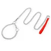 Hot Sale 120CM Red Chrome Plated Chock Pet Rope Leash Dog Iron Chain