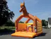 cube horse shaped inflatable bouncy castle inflatable kids obstacle play bouncer center for sale