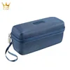 Navy Blue Microphone Storage Case for VMGO VideoMic GO Camera Microphone , 3.5mm Patch Cable and Small Accessories