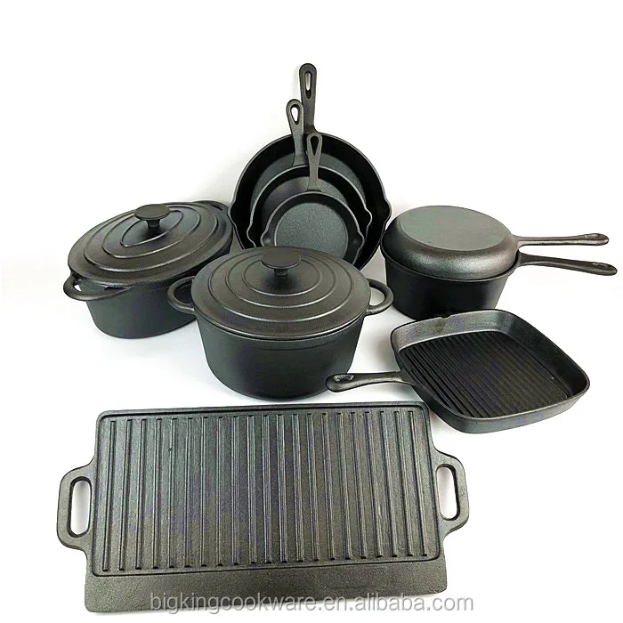 cast iron cooking sets