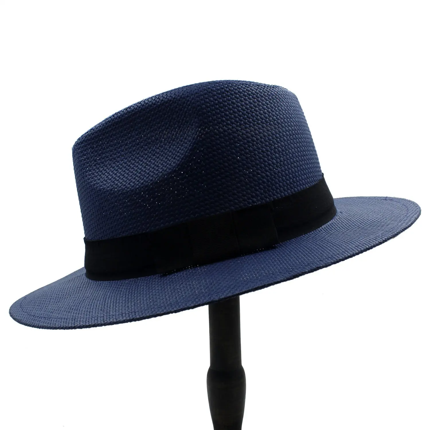 Donad Frauen M/änner Fedoras Strohhut Mit Schwarzem Band Trilby Gangster Beach Sonnenh/üte