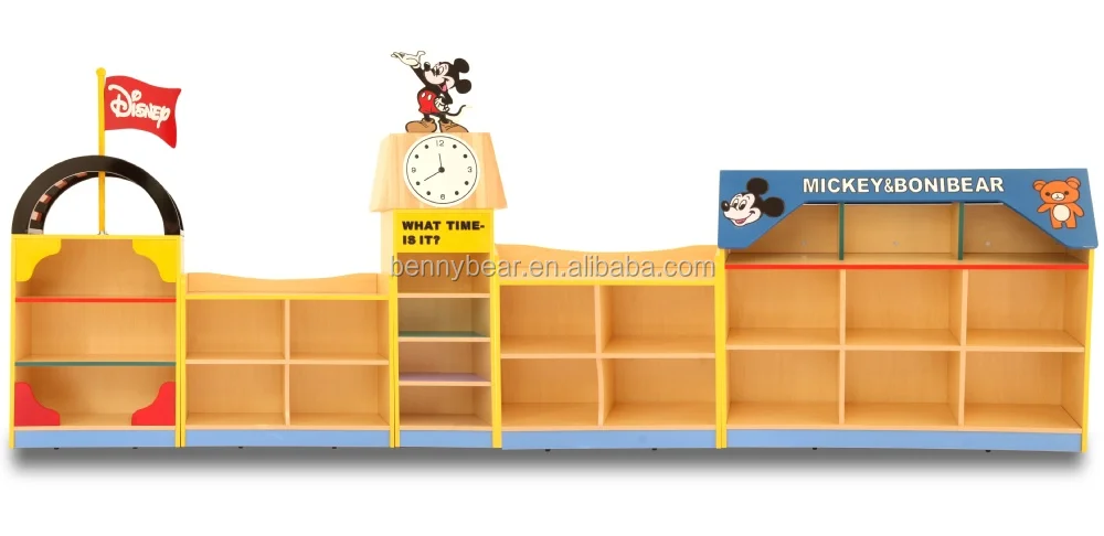 Kindergarten Juguete Muebles Gabinete Con Diseño De Mickey - Buy