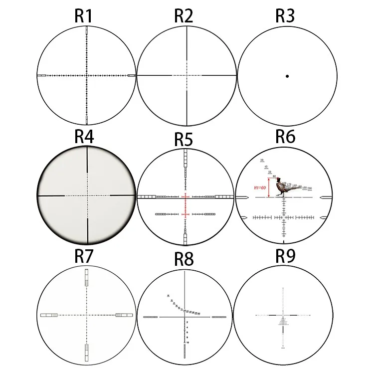 Low Magnification 1.2-6x24 Oem Reticle First Focal Plane Rifle Scope ...