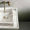 Vincentaa 2019 New Natural Black River Granite Stone Bathroom Vessel Vanity Top Basin Sink Bowl