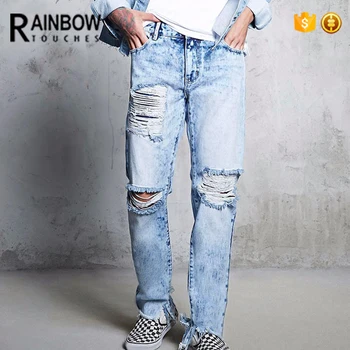 mens skinny fit distressed jeans