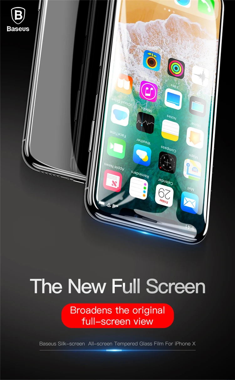 Baseus High Technology Certificated Tempered Glass Screen Protector Mobile Phone Protective Film