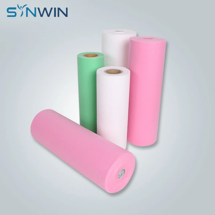 Polypropylene Nonwoven Bed Sheet Fabric Rolls Disposable Non Woven Bed