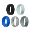 Silicone Wedding Ring for Women Girls Pro-Athletic Rubber Wedding Band Sets Stackable Safe Comfortable 5 Pack 8MM Wide