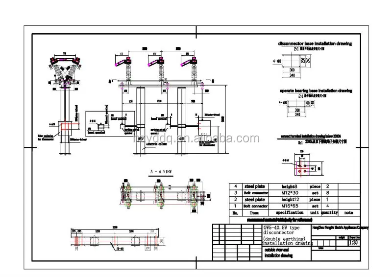 GW5-40.5 double earthing switch disconnector with motor mechanism.jpg