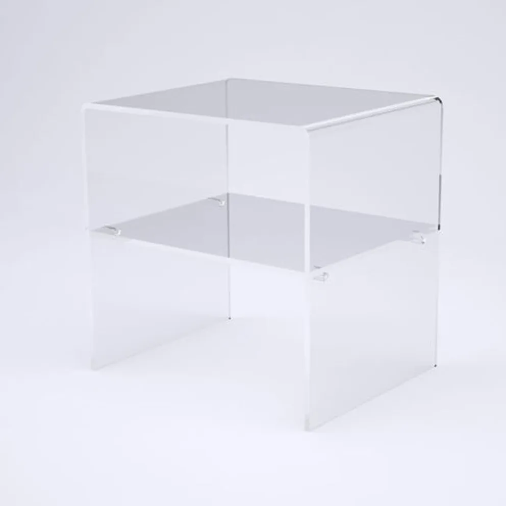 Acrylic Nest Of 3 Tables,Bedside/ Coffee/end /console Table With Shelf ...